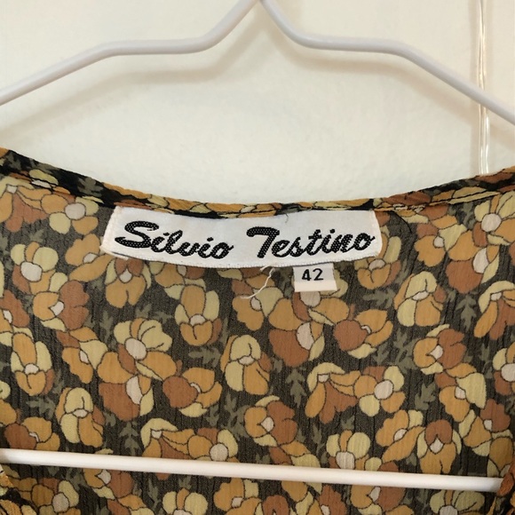 π«3 FOR 30π« orange floral blouse - Silvio Testino - Picture 2 of 3